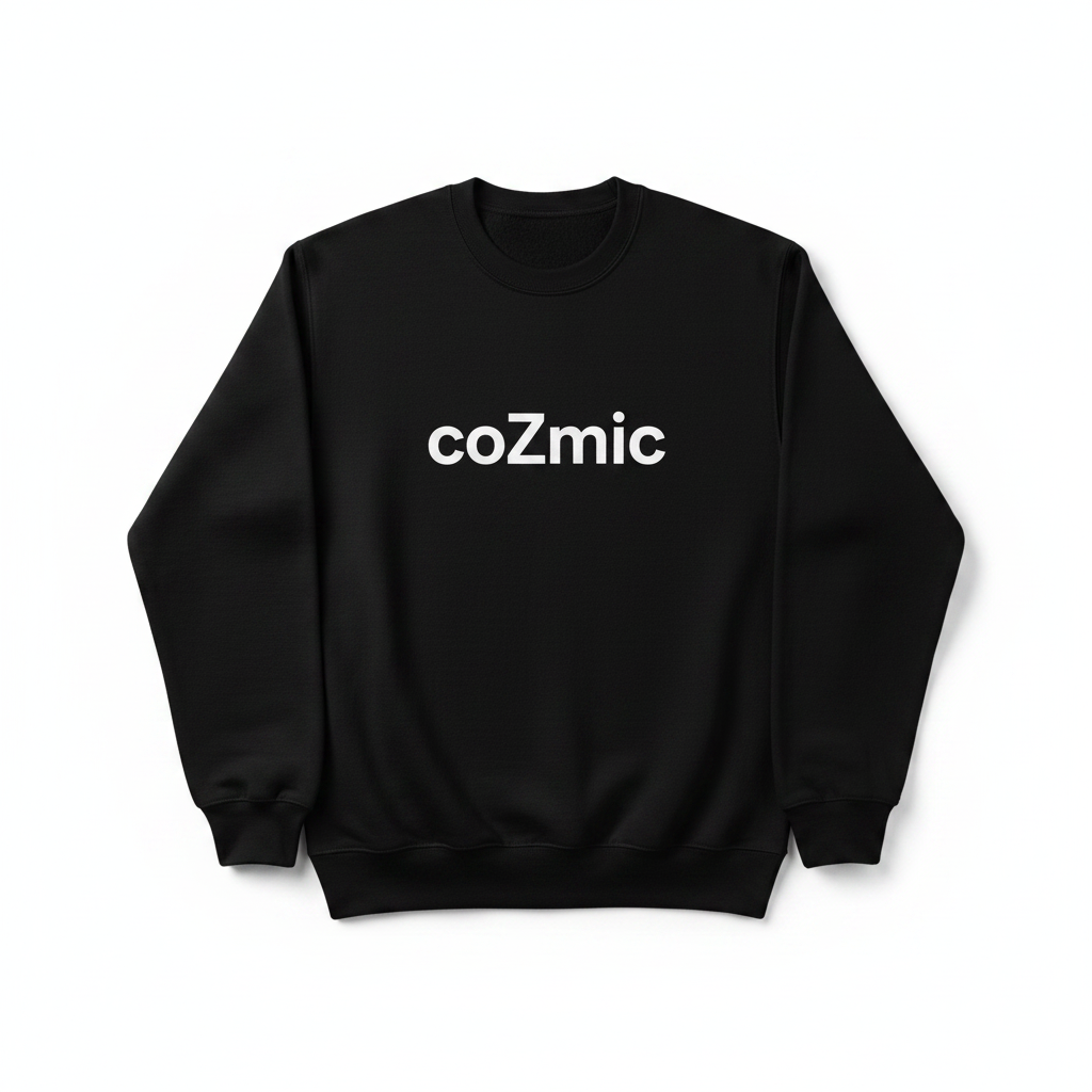 Cozmo Premium Sweatshirt flat lay front